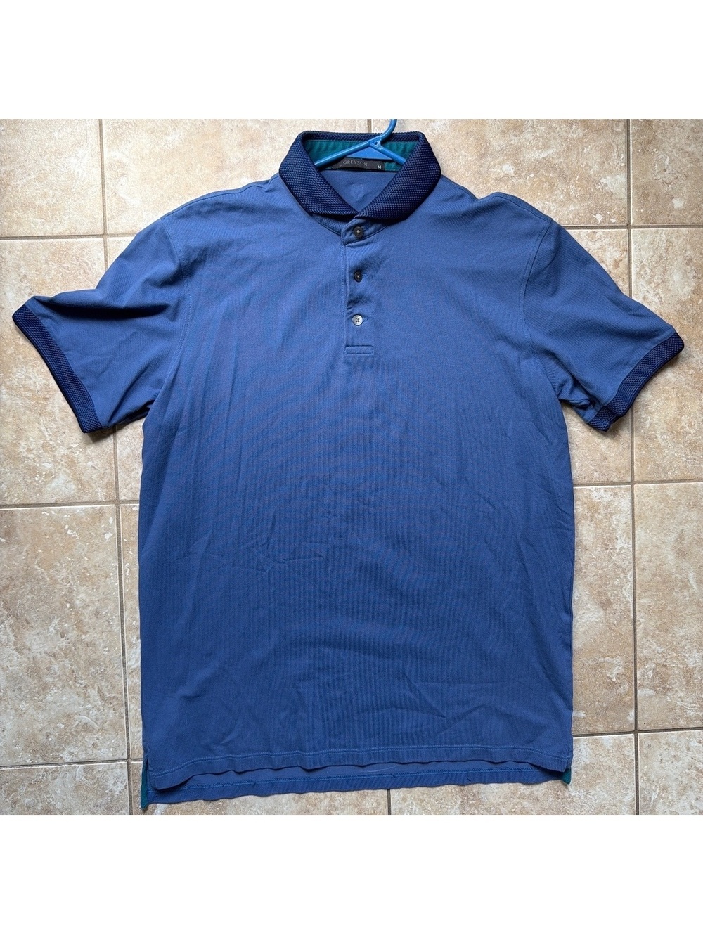 Medium - Men - Greyson Blue Golf Polo Shirt